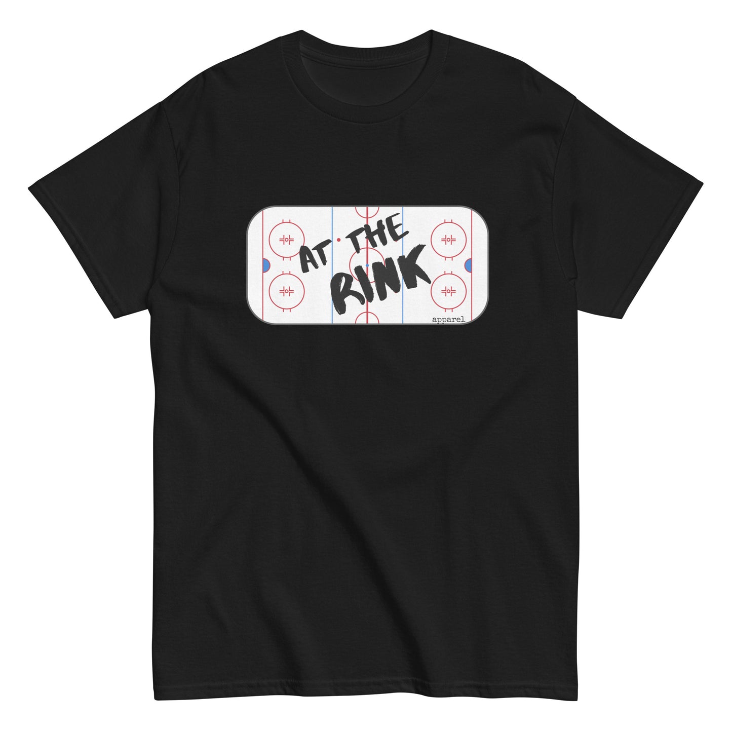 at the rink apparel logo men's classic tee