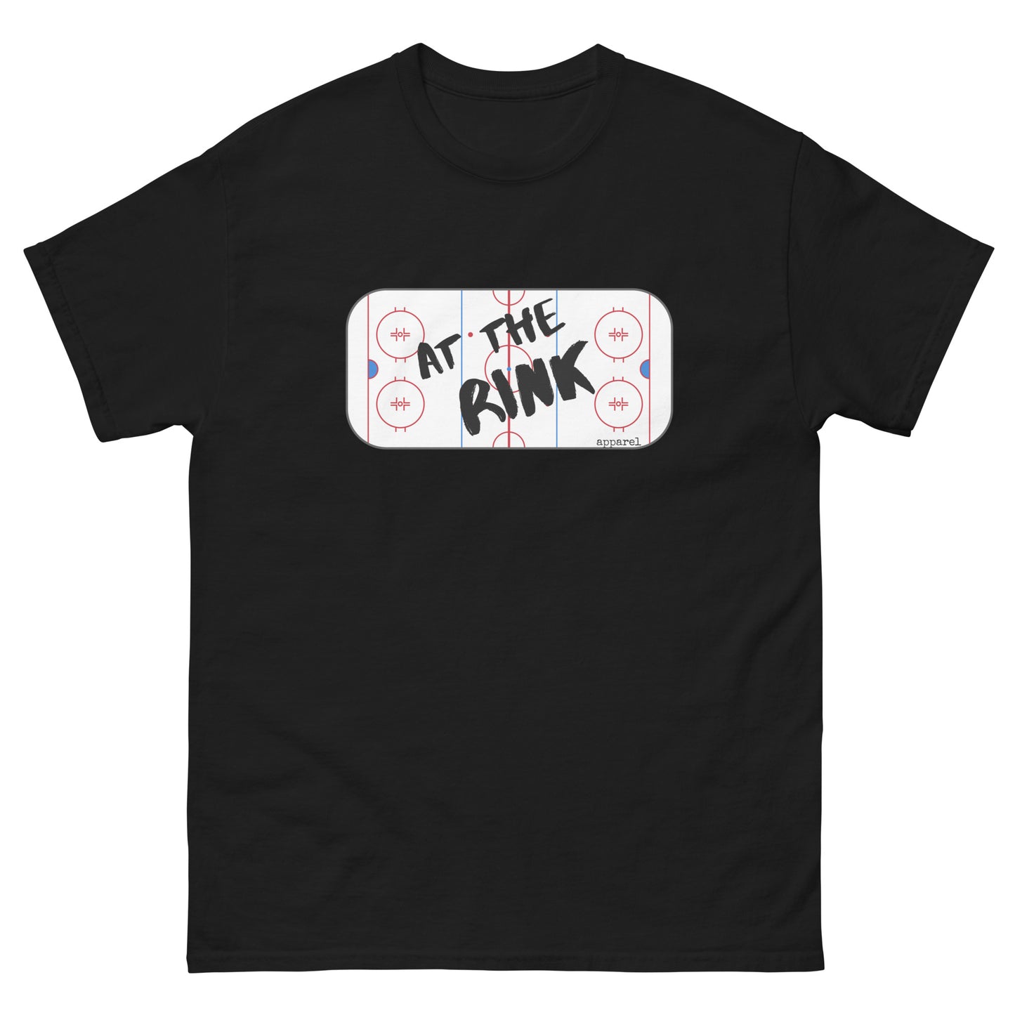 at the rink apparel logo men's classic tee