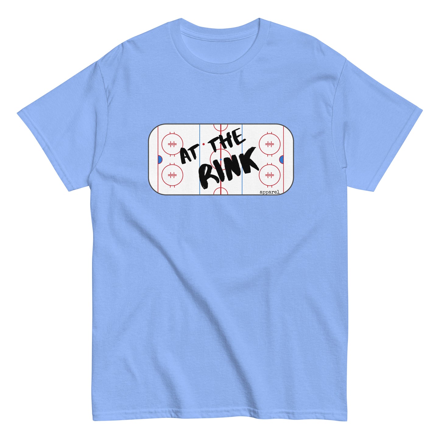 at the rink apparel logo men's classic tee