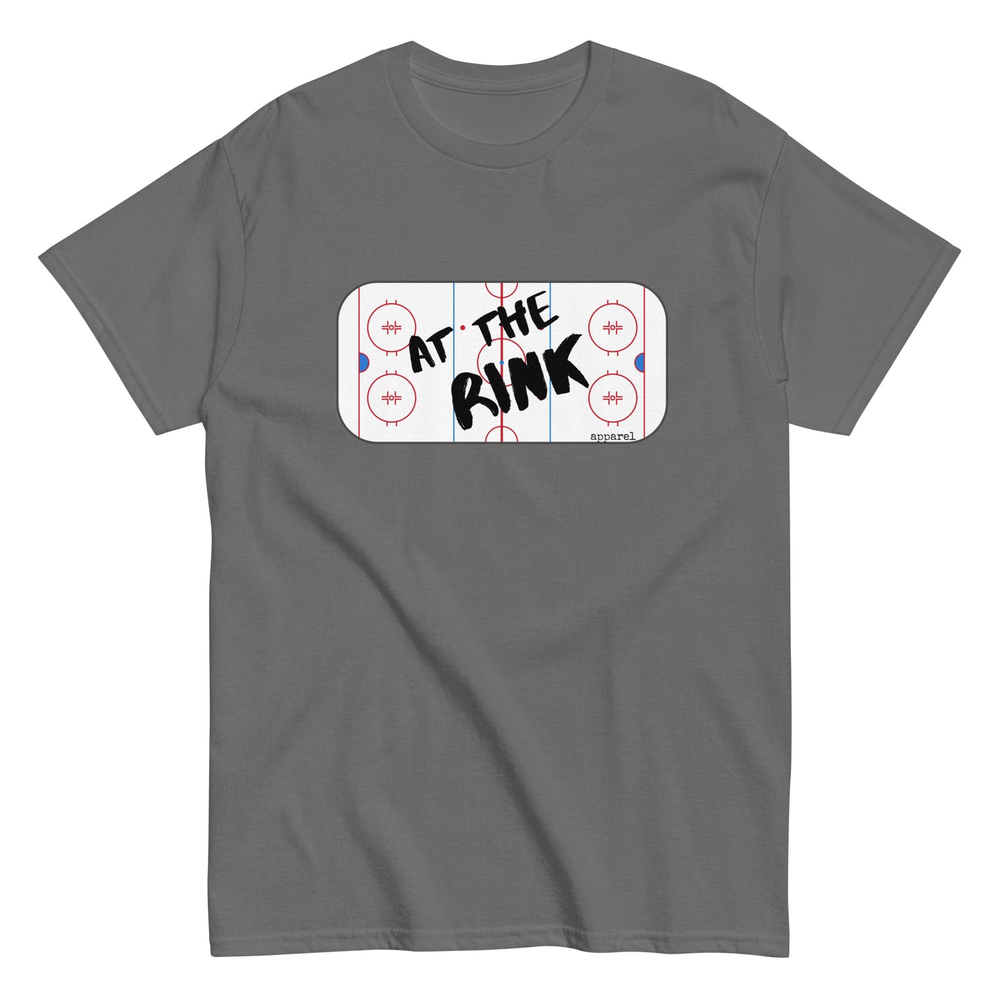 at the rink apparel logo men's classic tee