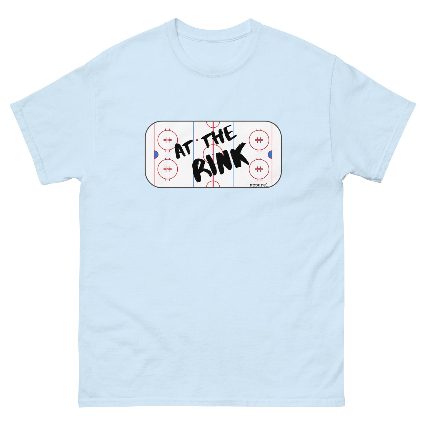 at the rink apparel logo men's classic tee