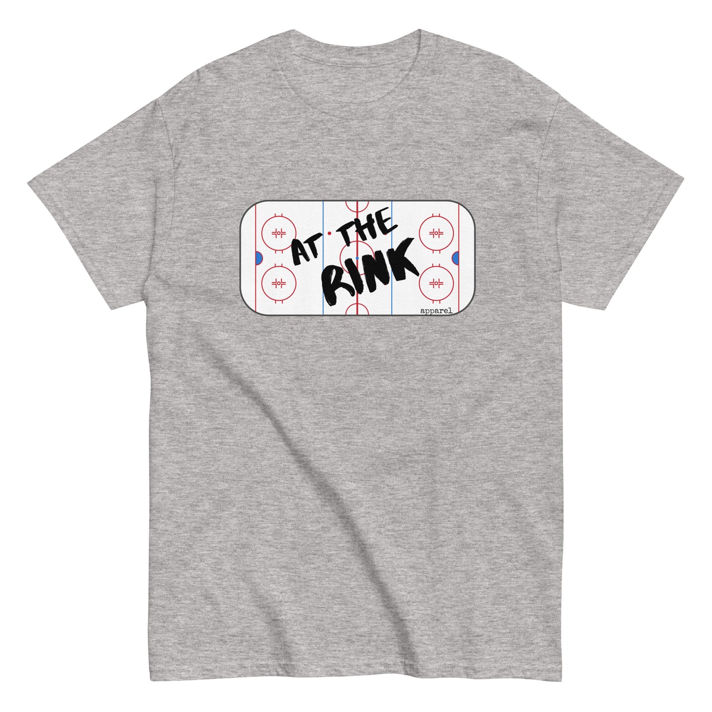 at the rink apparel logo men's classic tee