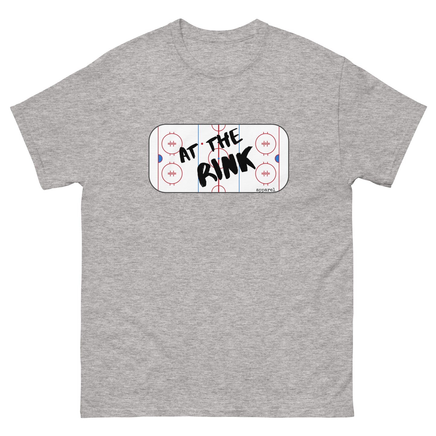 at the rink apparel logo men's classic tee