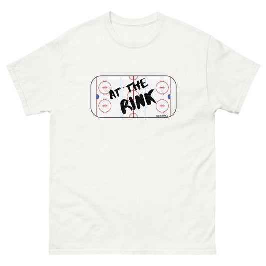 at the rink apparel logo men's classic tee