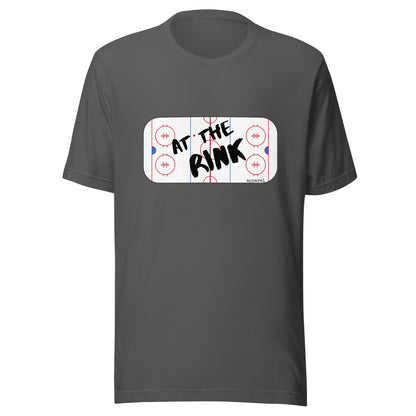 at the rink Unisex t-shirt