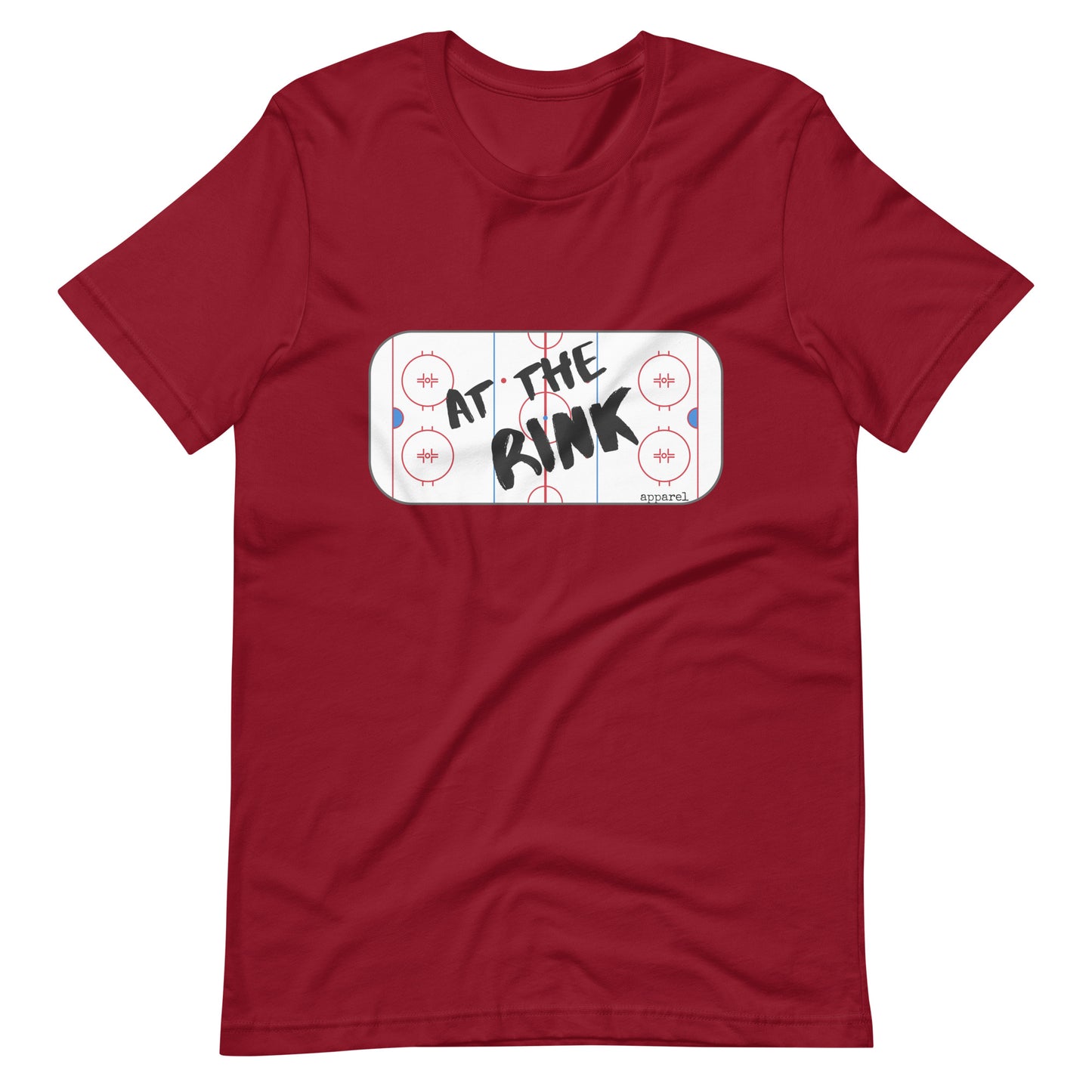 at the rink Unisex t-shirt