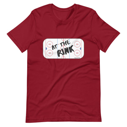 at the rink Unisex t-shirt