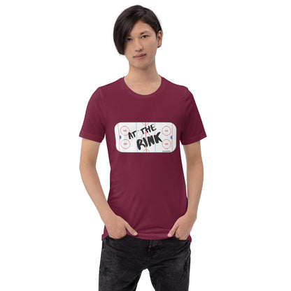 at the rink Unisex t-shirt