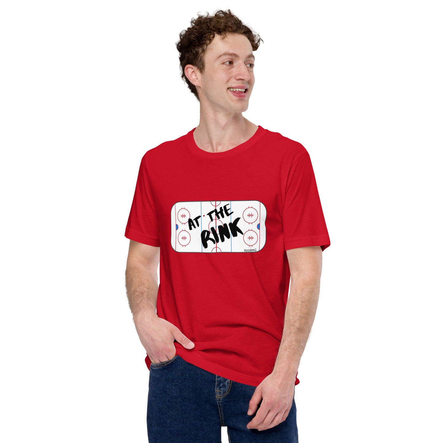 at the rink Unisex t-shirt